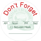 NSP  Bottle Top Labels, 1.67 Inch Diameter